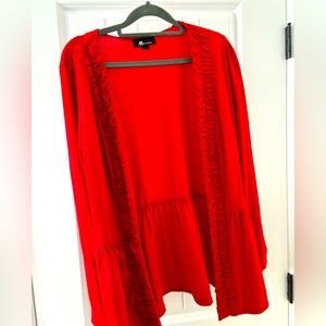 Cardigan with ruffle details